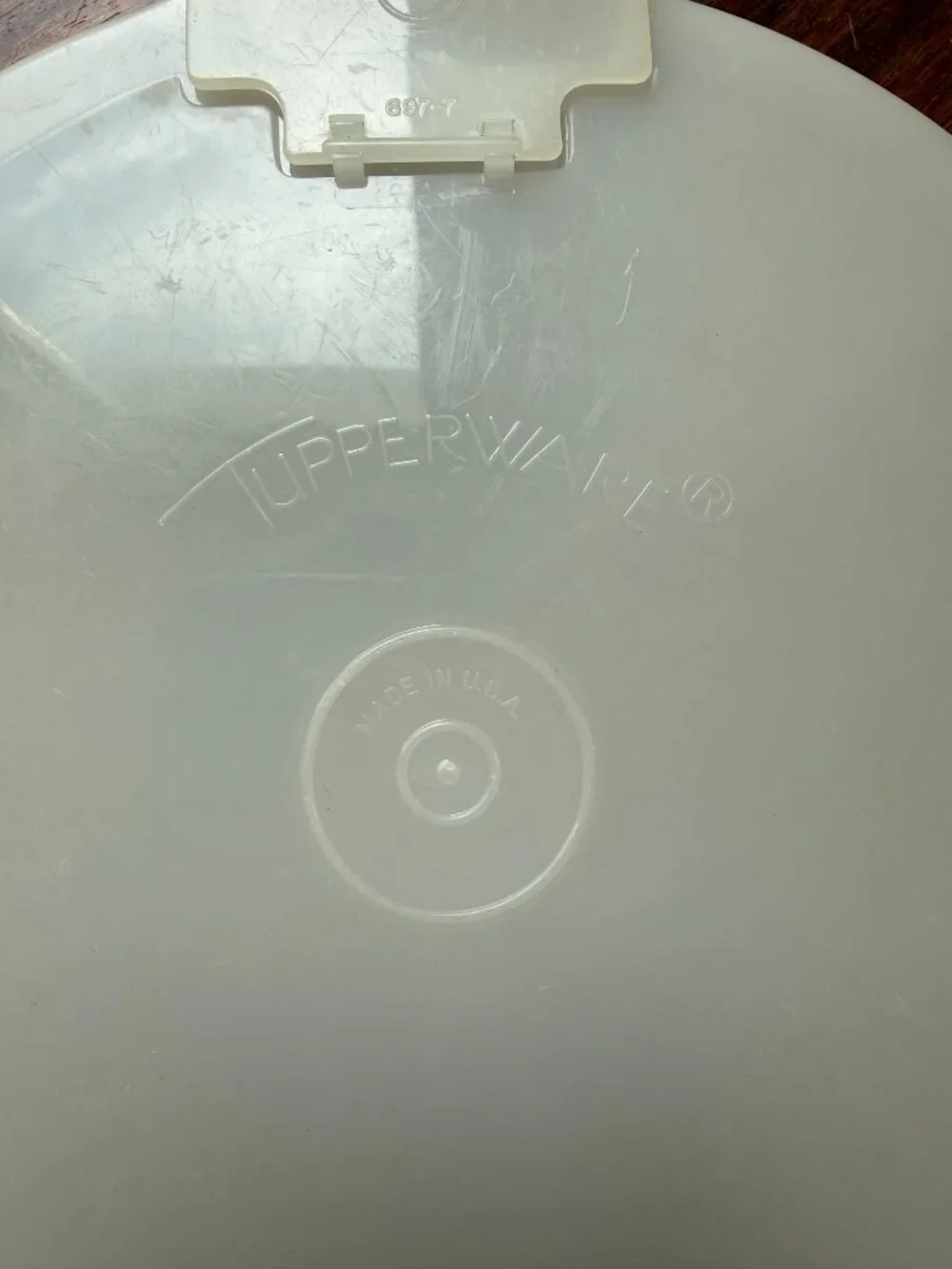 Vintage Tupperware Mix-n-Store Replacement Lid with Pouring Flap